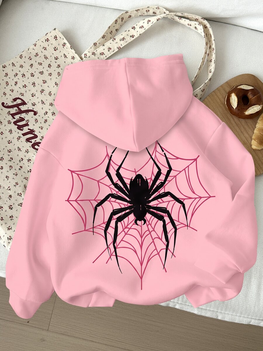 Teen Girls Casual Simple Loose Comfortable Sweatshirt Suitable For Autumn/Winter - White - View 1