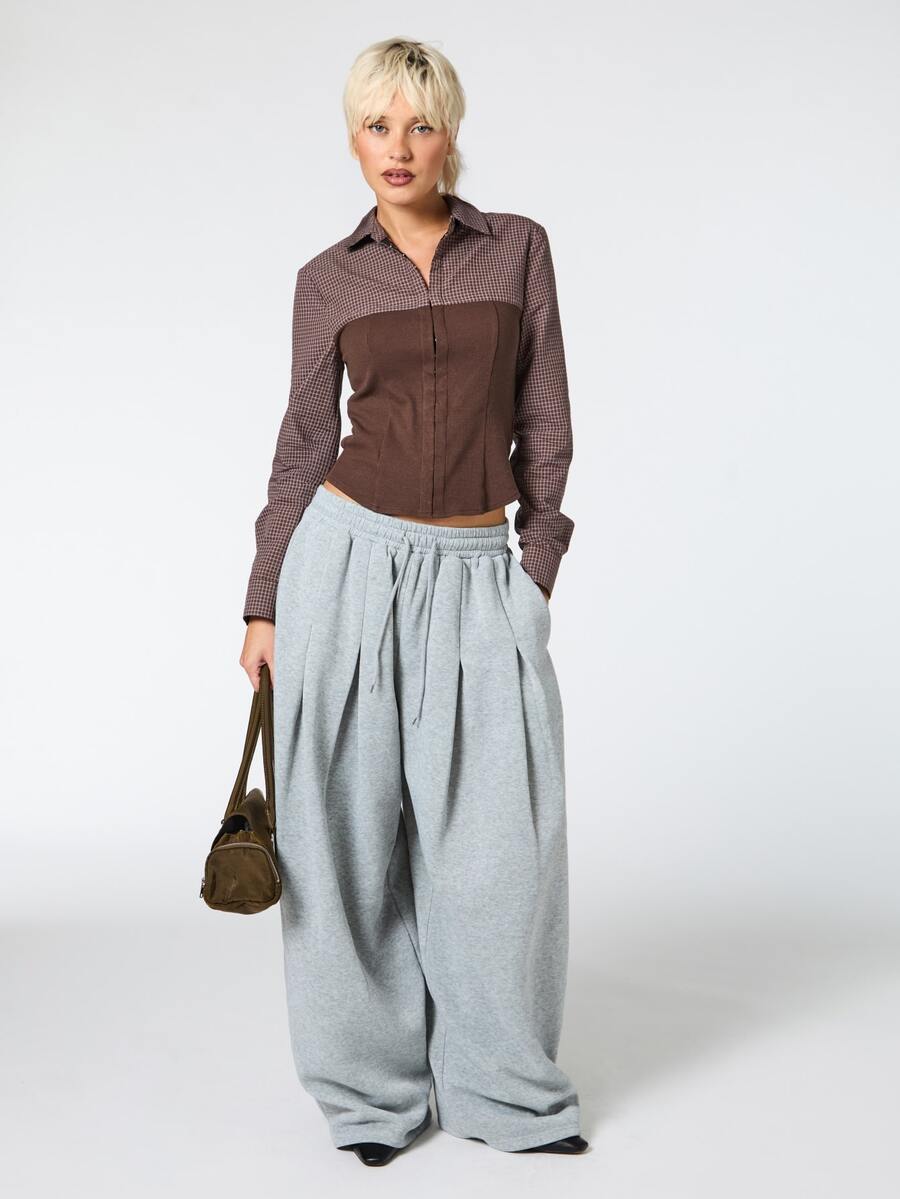 COUREZ Women Sweatpants - Light Grey - View 1
