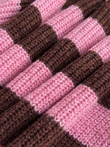 Tween Girl Autumn/Winter Fashion Pattern Jacquard Knit Sweater Long Sleeve Pullover & Long Pants Set - Multicolor - View 7
