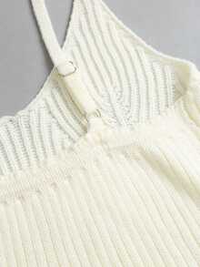 FavEase 2PCS Women Sweater Co-Ords - White - View 6