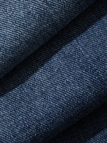 Livesso Autumn Blue Spaghetti Strap Button Washed Loose Pocket Decor Casual Women's Denim Overalls Jumpsuit - Blue - View 7