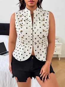 SHEIN EZwear Plus Size Blouses - Black - View 7