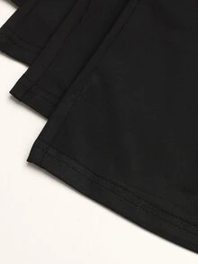 SHEIN 4件組青少年女孩長褲 - 黑色 - 查看 4