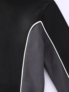 SHEIN 男童2件組衛衣套裝，初秋新品男童開學季必備高級灰色極簡高街風連帽衛衣套裝，秋季新款兒童長袖套頭上衣搭配同款運動長褲2件套，簡約印花圖案點綴，男童日常休閒穿著，兒童初秋校園街頭酷時尚穿搭，旅行推薦 - 黑色 - 查看 6