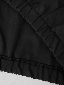 STYNVO Men's Solid Color Zipper Long Sleeve Jacket And Pants Outdoor Going Out Vacation Set Black Autumn Streetwear Basic - Black - View 6