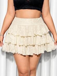SHEIN ICON Faldas Extra Grande - Albaricoque - Ver 8