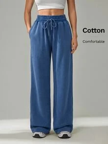 SHEIN Tall 女士長褲 - 藍色 - 查看 5