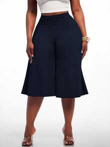 SHEIN SXY Plus Size Pants - Navy Blue - View 8