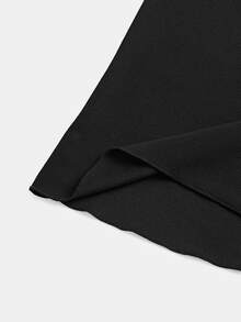 Linhara CURVE Plus Size Women Elegant Cardigan Long Jacket For Commute Fall - Black - View 5