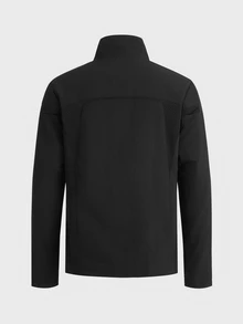 AXEPEAK Men's Solid Color Long Sleeve Zip-Up Casual Jacket - Black - View 7