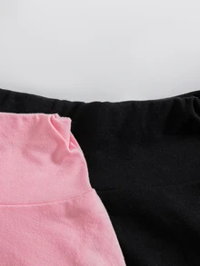 SHEIN 2PCS Young Girls Leggings - Multicolor - View 5
