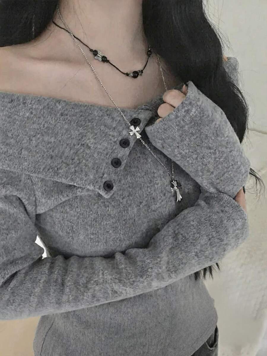 DAZY Women T-Shirts - Grey - View 1