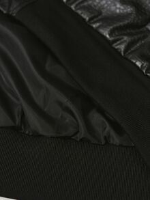 STYNVO Men's Solid Color Lapel Zip-Up Fashion Jacket - Black - View 5