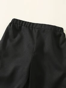 SHEIN 男嬰 2 件套裝，包含翻領長袖鈕扣夾克與鬆緊腰長褲，適合生日派對、洗禮、1 歲生日慶祝、晚會、表演、婚禮、嬰兒派對、聖誕派對及其他場合 - 彩色 - 查看 6