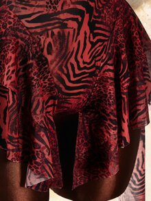 Amplova Women's Halter Neck Backless Leopard Print Jumpsuit - Multicolor - View 11