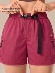 OutZeal Women Outdoor Shorts Hiking Camping Water-Resistant Adjustable Waist With Pockets - Hot Pink - View 2