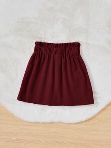 SHEIN Kids Young Girls Skirts - Red - View 2