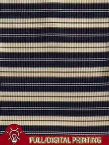 IslaSuriya Women's Digital Print Square Neck Button Striped Long Sleeve T-Shirt - Multicolor - View 4