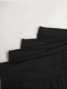 SHEIN 4件組青少年女孩長褲 - 黑色 - 查看 5