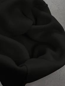STYNVO 男士純色多口袋設計寬腿休閒運動長褲 - 黑色 - 查看 5