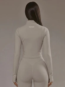 Musera Sport 女款運動夾克 - 米色 - 查看 3
