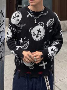 NEOSTRIT 男士毛衣 - 黑色 - 查看 4