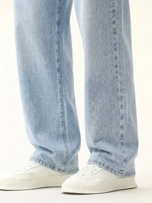 QuarKem Men's Street Style Casual Blue Denim Jeans - Light Wash - View 7