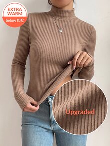 SHEIN BASICS 女士T恤 - 黑色 - 查看 4