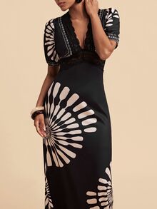 Travachic 女款深V領休閒派對洋裝 - 彩色 - 查看 1