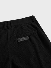 EASEVO Men's Plus Size Solid Color Casual Daily Travel Long Pants With Pockets - Black - View 5