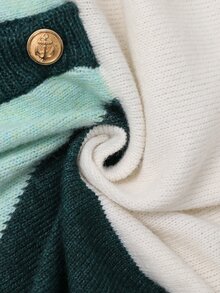 EMERY ROSE Women's Colorblock Casual Daily Long Sleeve Sweater - Multicolor - View 8