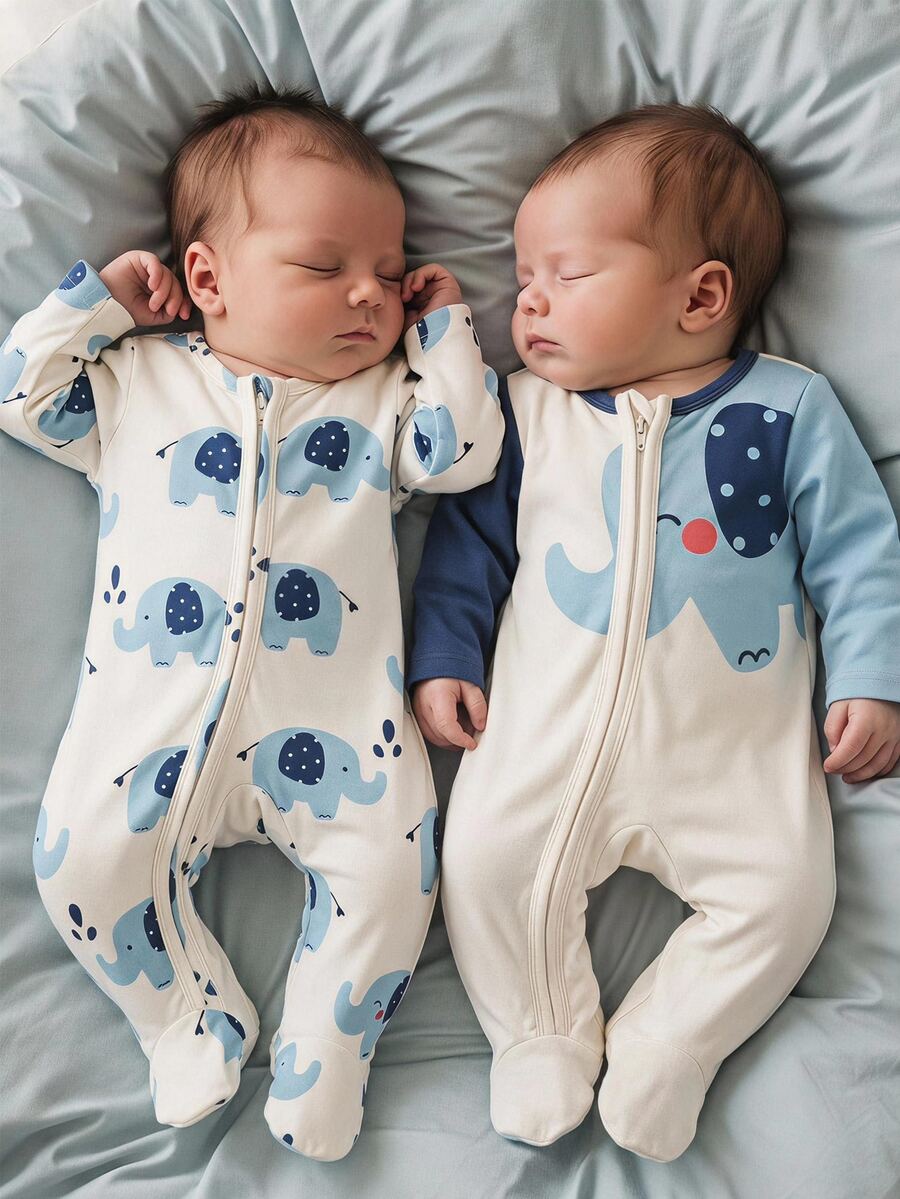 Cozy Pixies 2PCS Baby Boys Pajamas - Multicolor - View 1