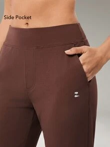OutZeal Celana Jogger Wanita untuk Olahraga dan Gym Outdoor dengan Perlindungan UV, Sentuhan Dingin, Warna Polos, Bawahan Outdoor - Coffee Brown - View 5
