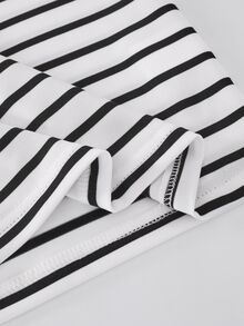 SHEIN Playful Pals 4pcs Boys Casual Solid Color Versatile Crew Neck Long Sleeve T-Shirts Suitable For All Seasons - Black and White - View 5