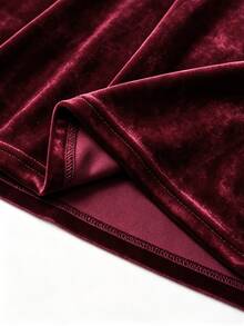 LUMIGAL Fall Clothes FOR WomenWomen Long Dresses - Red Plum - View 5