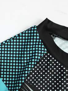 GymBeat Men's Tech Graphic Print Slim Fit Long Sleeve Tee, Outdoor Workout Running Training Sport Shirt - Black - View 5