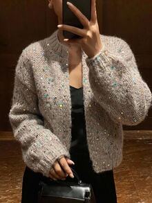 DAZY Women Sweaters - Apricot - View 1