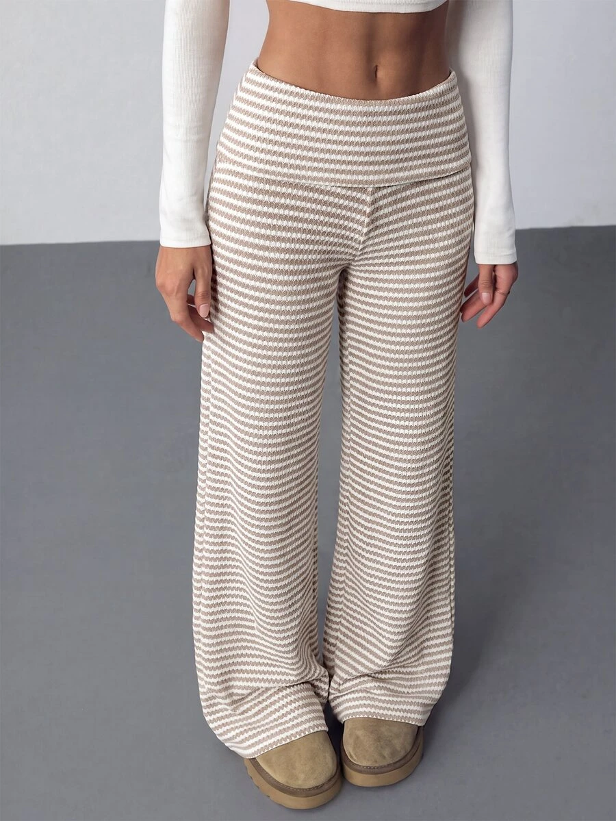 SHEIN Tween Girls Pants - Brown - View 1