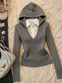 DAZY Women Sweaters - Grey - View 1