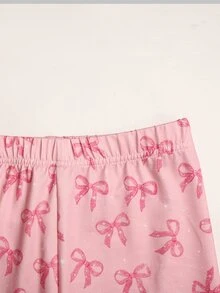 SHEIN 女童（大）T卹套裝 - 白色 - 查看 8