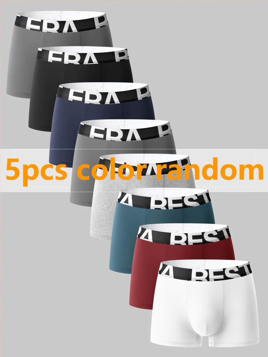 Rest Era Men's Boxer Briefs Random Color 5pcs/Pack - Multicolor - View 1
