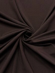 Elaquor Women's Plus Size Lace Trim Mermaid Hem Dress - Coffee Brown - View 8