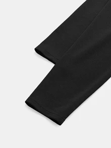Linhara CURVE Plus Size Women Elegant Cardigan Long Jacket For Commute Fall - Black - View 6