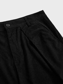 EASEVO Men's Plus Size Solid Color Casual Daily Travel Long Pants With Pockets - Black - View 4