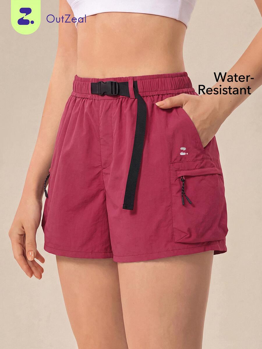 OutZeal Women Outdoor Shorts Hiking Camping Water-Resistant Adjustable Waist With Pockets - Hot Pink - View 1