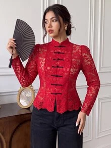 EastFlair Plus Size Women Tops - Red - View 4