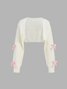 FavEase 2PCS Women Sweater Co-Ords - White - View 4