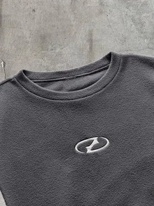 AXEPEAK Men's Crew Neck Long Sleeve Loose Fit Pullover Sweatshirt - Grey - View 3