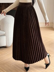 DAZY Women Skirts - Coffee Brown - View 2