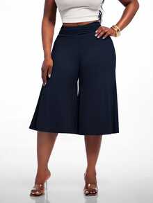 SHEIN SXY Plus Size Pants - Navy Blue - View 4